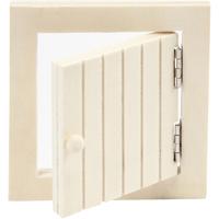 Creativ Company Mini houten zolderluik en touwladder - thumbnail