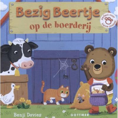 Bezig beertje op de boerderij (schuifboek) - Benji Davies - Hardcover (9789025755317)