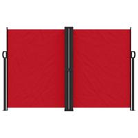 Windscherm uittrekbaar 160x600 cm rood - thumbnail
