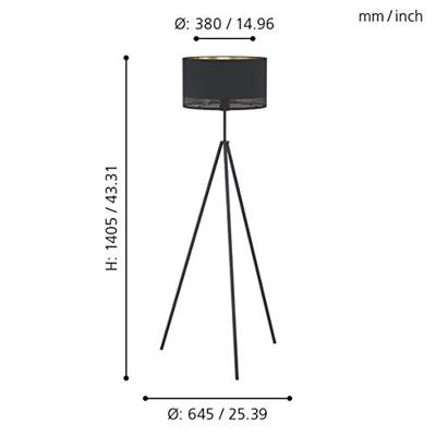Eglo Tripod vloerlamp Esteperra Tripod 99279