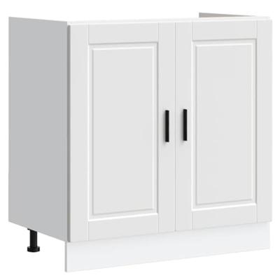Spoelbakonderkast Porto 80x46x81,5 cm bewerkt hout wit