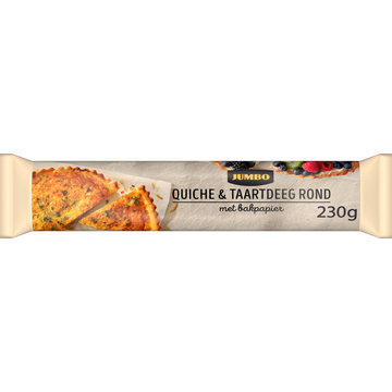 Jumbo Quiche & Taartdeeg Rond met Bakpapier 230 g