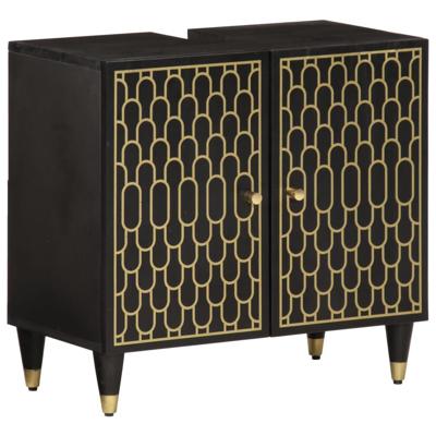 Wastafelkast 62x33x58 cm massief mangohout Wastafelkast 62x33x58 cm massief mangohout