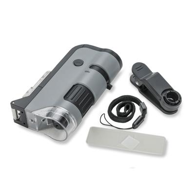 Carson handmicroscoop mp-250 microflip 100-200x met smartphone adapter