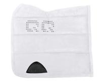 QHP Puffpad Grip zadeldek wit maat:dr full - thumbnail