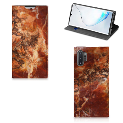 Samsung Galaxy Note 10 Plus Standcase Marmer Bruin