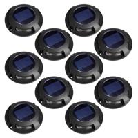 Set 10 stuks Solar Decklight Zwart - thumbnail