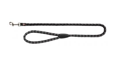 TRIXIE HONDENRIEM CAVO ZWART / GRIJS 100X1,2 CM