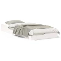 Bedframe Wit 80 x 220 cm Hout - thumbnail