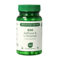 830 Saffraan & L-Theanine 30 Vegetarische capsules - thumbnail