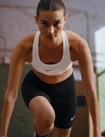 Nike PRO Dri-FIT Dames sport-bh (Wit, XS) - thumbnail