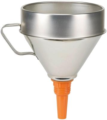 PRESSOL trechter sheet metal funnel 200 mm tinplate w.sieve