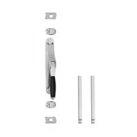 Set pomp-espagnolet Ton 400 inclusief stangenset 2x 1250mm chroom mat/ebbenhout - thumbnail