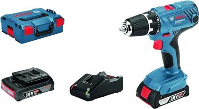 Bosch Professional GSR 18V-21 Accu Schroefboormachine 18V 2.0Ah in L-Boxx - 06019H1008 - thumbnail