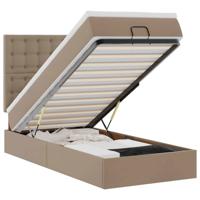 Ottoman bed met matras en LED's 90x190cm kunstleer - thumbnail