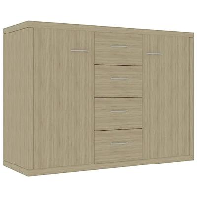 VidaXL Dressoir 88x30x65 cm bewerkt hout sonoma eikenkleurig VidaXL Dressoir 88x30x65 cm bewerkt hout sonoma eikenkleurig