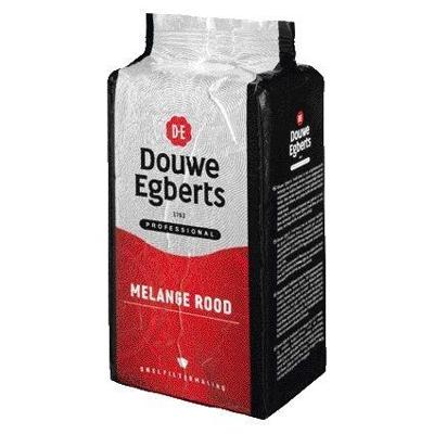 Koffie douwe egberts snelfilter melange rood 1kg Koffie douwe egberts snelfilter melange rood 1kg
