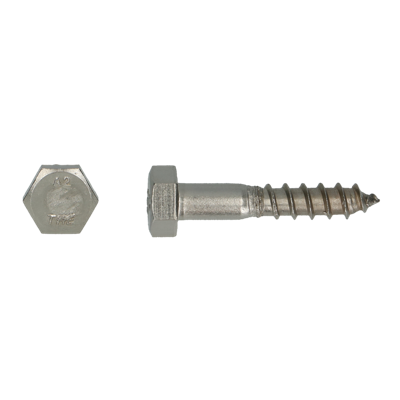 pgb-Europe PGB-FASTENERS | Houtdraadbout DIN 571 Ø 8,00x60 A2 | 100 st 000571A00008000603