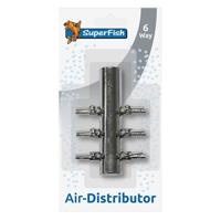 Rvs verdeelstuk 6 uitgangen Superfish - Superfish - thumbnail