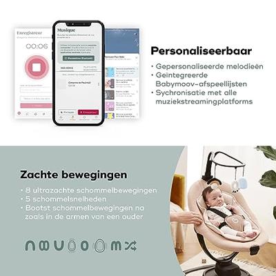 Verbonden elektrische schommel BABYMOOV Swoon Evolution Connect beige