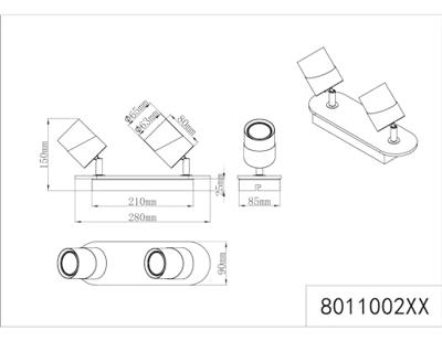 Trio Plafondlamp hout met witAruni 2-lichts - 801100231