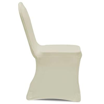 VidaXL Stoelhoes stretch crème (6 stuks) VidaXL Stoelhoes stretch crème (6 stuks)