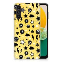 Silicone Back Case Samsung Galaxy A13 | A04s Punk Geel - thumbnail