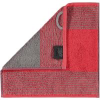 Cawö Cawö Two-Tone Gezichtsdoekje Rood 30x30 - thumbnail