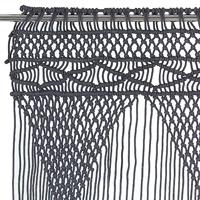Gordijn macram 140x240 cm katoen antraciet - thumbnail