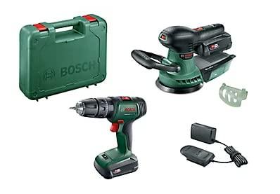 Bosch Groen Toolkit UniversalImpact 18 + AdvancedOrbit 18 | 2 x 2.0 Ah accu's + lader 06039D410A