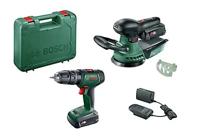 Bosch Groen Toolkit UniversalImpact 18 + AdvancedOrbit 18 | 2 x 2.0 Ah accu's + lader 06039D410A - thumbnail
