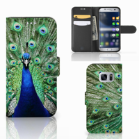 Samsung Galaxy S7 | Telefoonhoesje | Met pasjeshouder | Pauw - thumbnail