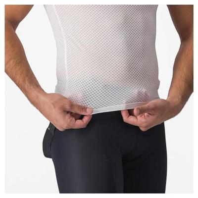 Castelli Pro mesh 2.0 mouwloos ondershirt wit heren L Castelli Pro mesh 2.0 mouwloos ondershirt wit heren L