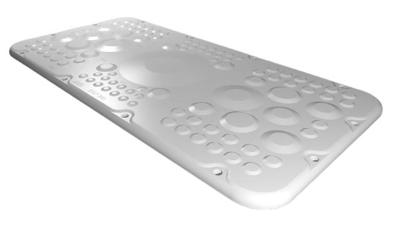 Rittal AX 2567.300 2567300 Flensplaat (l x b) 221 mm x 436 mm Kunststof Grijs 1 stuk(s)