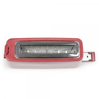 Broodrooster met lange sleuf - LIVOO - DOD168RC - 900 W - Verstelbare thermostaat: 7 standen - Rood