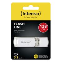 Intenso Flash Line USB-stick Wit 128 GB USB-C - thumbnail