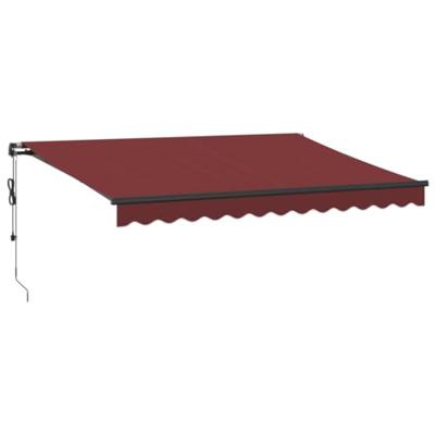 Luifel automatisch uittrekbaar 350x250 cm bordeauxrood Luifel automatisch uittrekbaar 350x250 cm bordeauxrood