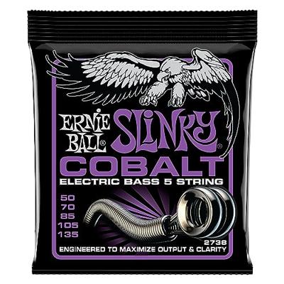 Ernie Ball 2738 Slinky Cobalt 050-135 snarenset voor 5-snarige elektrische basgitaar