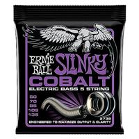 Ernie Ball 2738 Slinky Cobalt 050-135 snarenset voor 5-snarige elektrische basgitaar - thumbnail