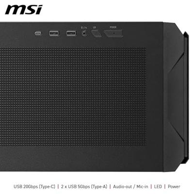 ATX Semi-toren BehuizingMSI MPG VELOX 300R PZ Zwart