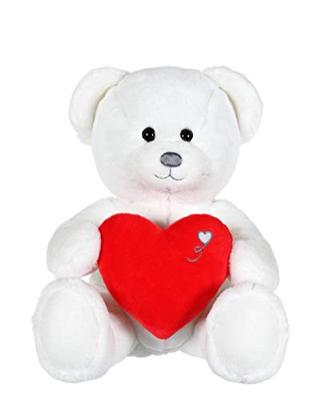 Hartvormige pluche beer - GIPSY TOYS - 22 cm