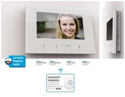 m-e modern-electronics VDV-807 Binnenunit voor Video-deurintercom Kabelgebonden Wit