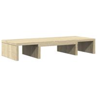 Monitorstandaard verstelbaar 60x24x10,5 cm hout sonoma eiken - thumbnail