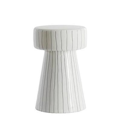 Light & Living Bijzettafel 'Dakwa' 29cm, kleur Wit/Zwart