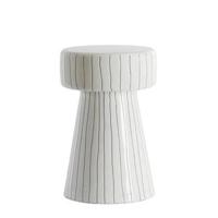 Light & Living Bijzettafel 'Dakwa' 29cm, kleur Wit/Zwart - thumbnail