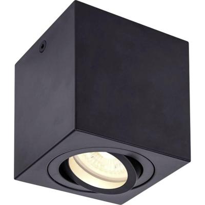 SLV Vierkante downlightTriledo GU10 8,5cm zwart - 1002013