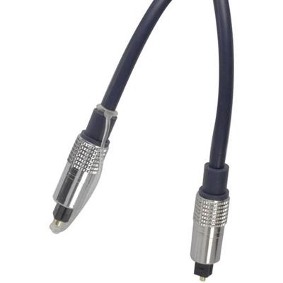 S-Conn 69006-1.0MHQ Toslink Digitale audio Aansluitkabel [1x Toslink-stekker (ODT) - 1x Toslink-stekker (ODT)] 1 m Blauw Vergulde steekcontacten