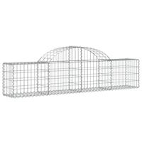 Schanskorven 5 st gewelfd 200x30x40/60 cm gegalvaniseerd ijzer - thumbnail