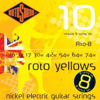 Rotosound R10-8 Roto Yellows set gitaarsnaren 010 - 074w - thumbnail