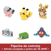 Set van 6 stenen figuren - BANDAI - NANOBLOCK - Elektrisch Pokémon-pakket - thumbnail